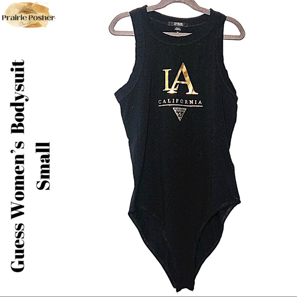 Guess Bodysuit, Womens Small, Black, NWOT, PrairieposherCA - Picture 1 of 4